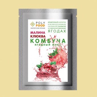 Закваска для приготовления ягодного кваса МАЛИНА-КЛЮКВА