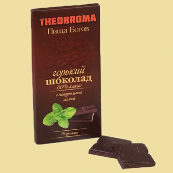 Горький шоколад со вкусом мяты